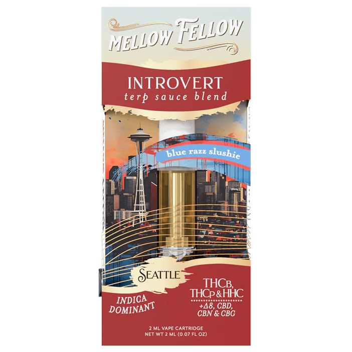 2ml - Introvert - Seattle - Blue Razz Slushie ( Indica Dominant )