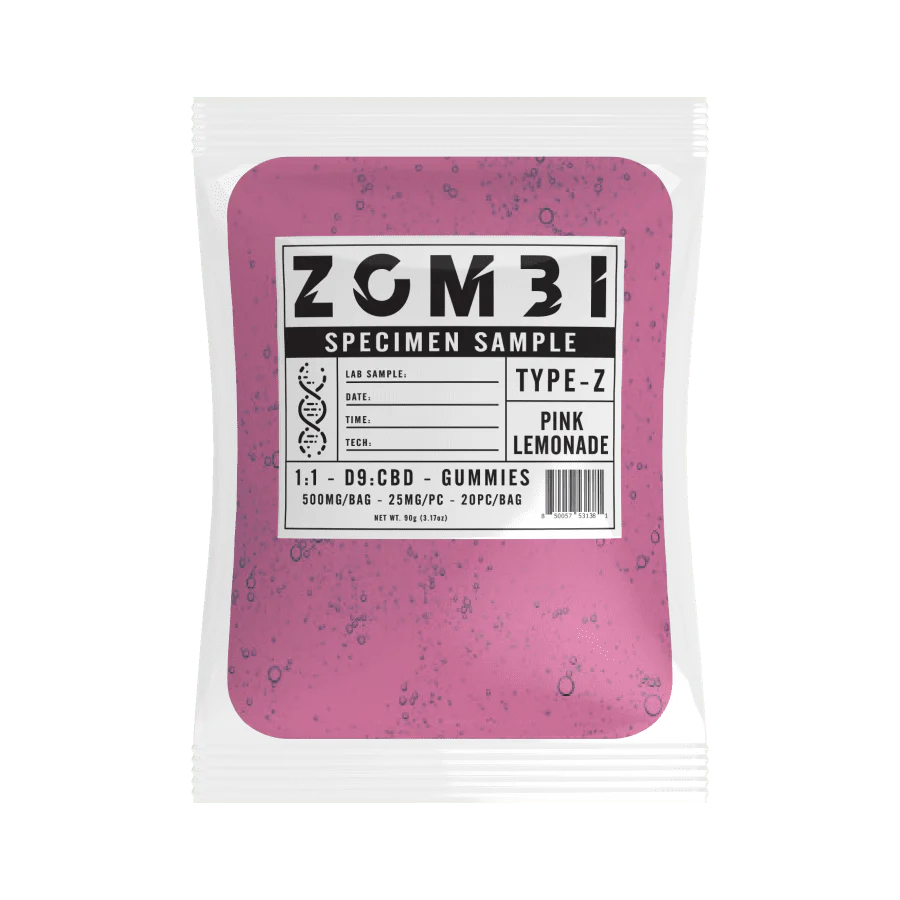 1:1 D9:CBD 25mg (20pc) Pink Lemonade